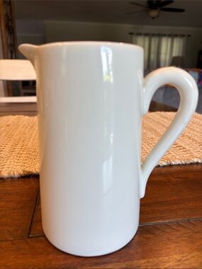 Limoges France little white porcelain pitcher minimalist beautifully simple